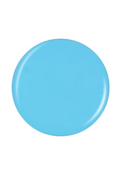 A circle shape  sample swatch drop isolated in white background with sky blue color